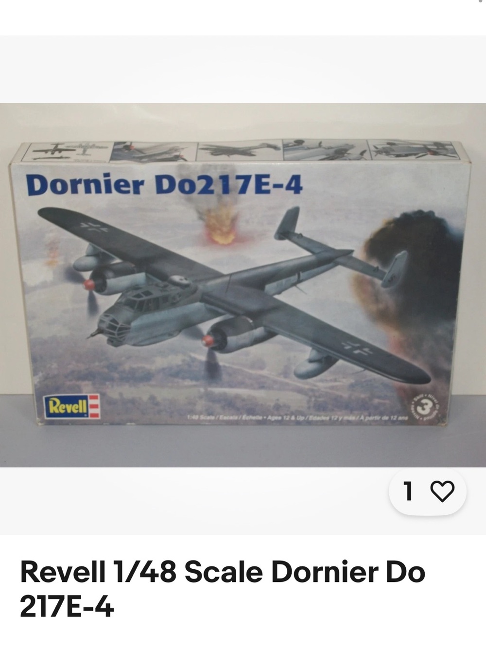 Dornier Do 217E-4 Model Kit – Gray